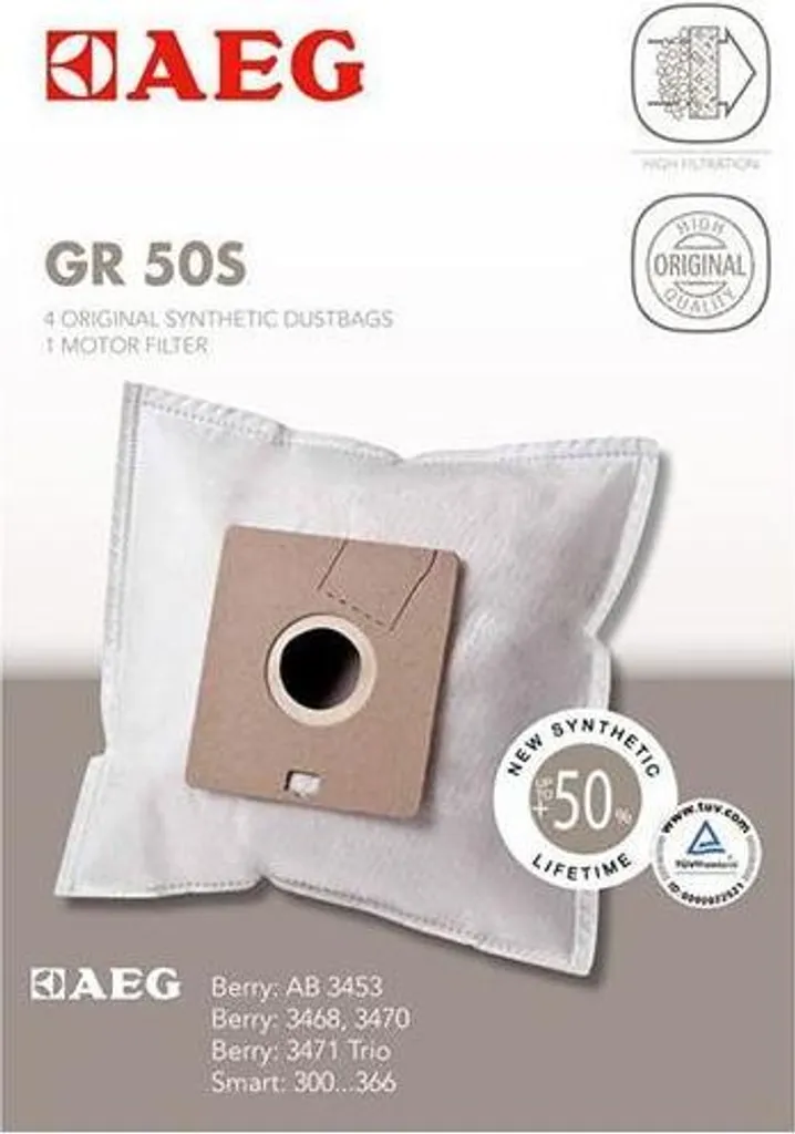 Offerta Sacchetti AEG GR50S | Massima Potenza di Aspirazione