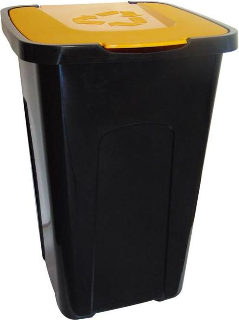 Eimer mit Klapdeckel - 50 Liter, Mülleimer, Abfalleimer, Papierkorb