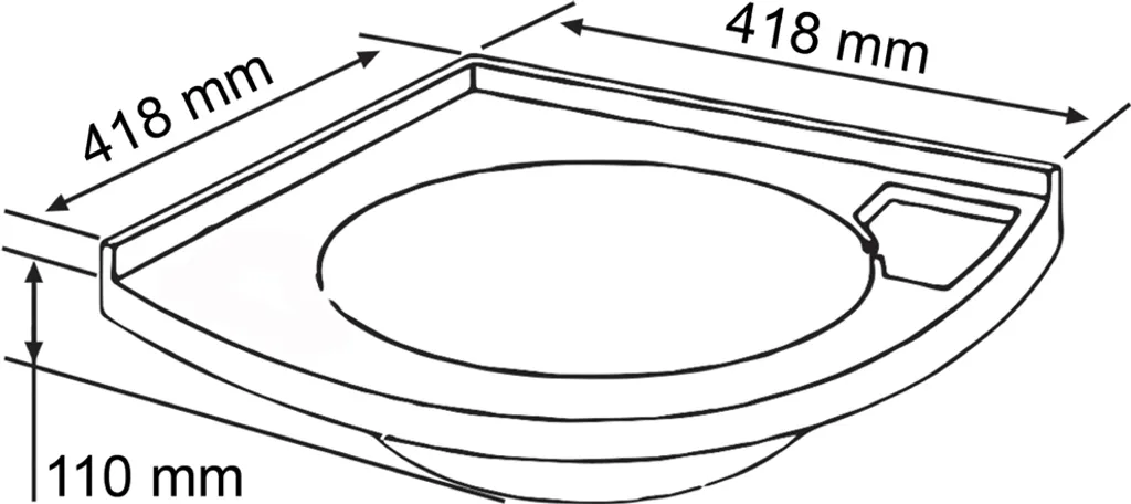 Vasque d'angle pour caravane et bateau, évier compact blanc - 4