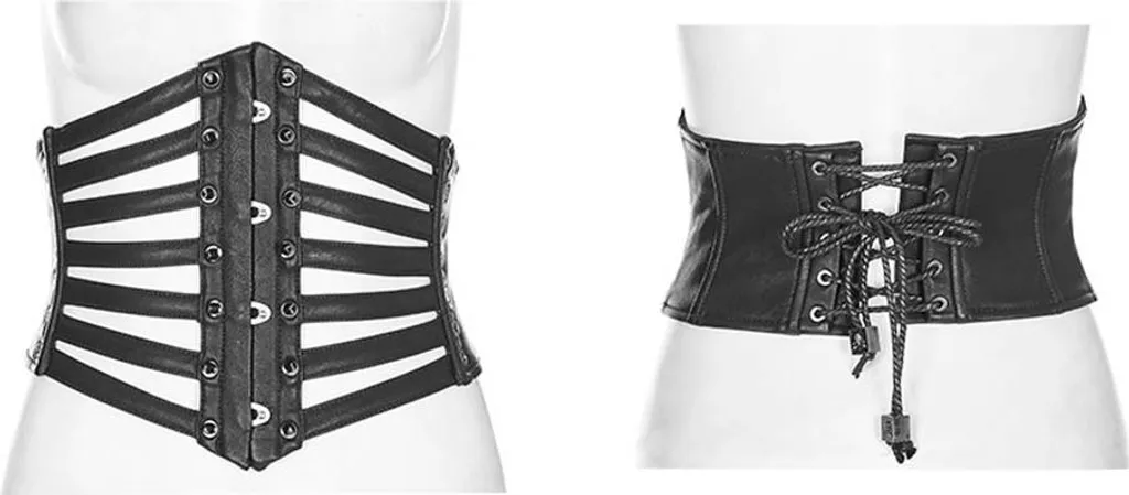 Cintura Punk Rave Vedova M-L | Accessorio Gothic Punk Donna