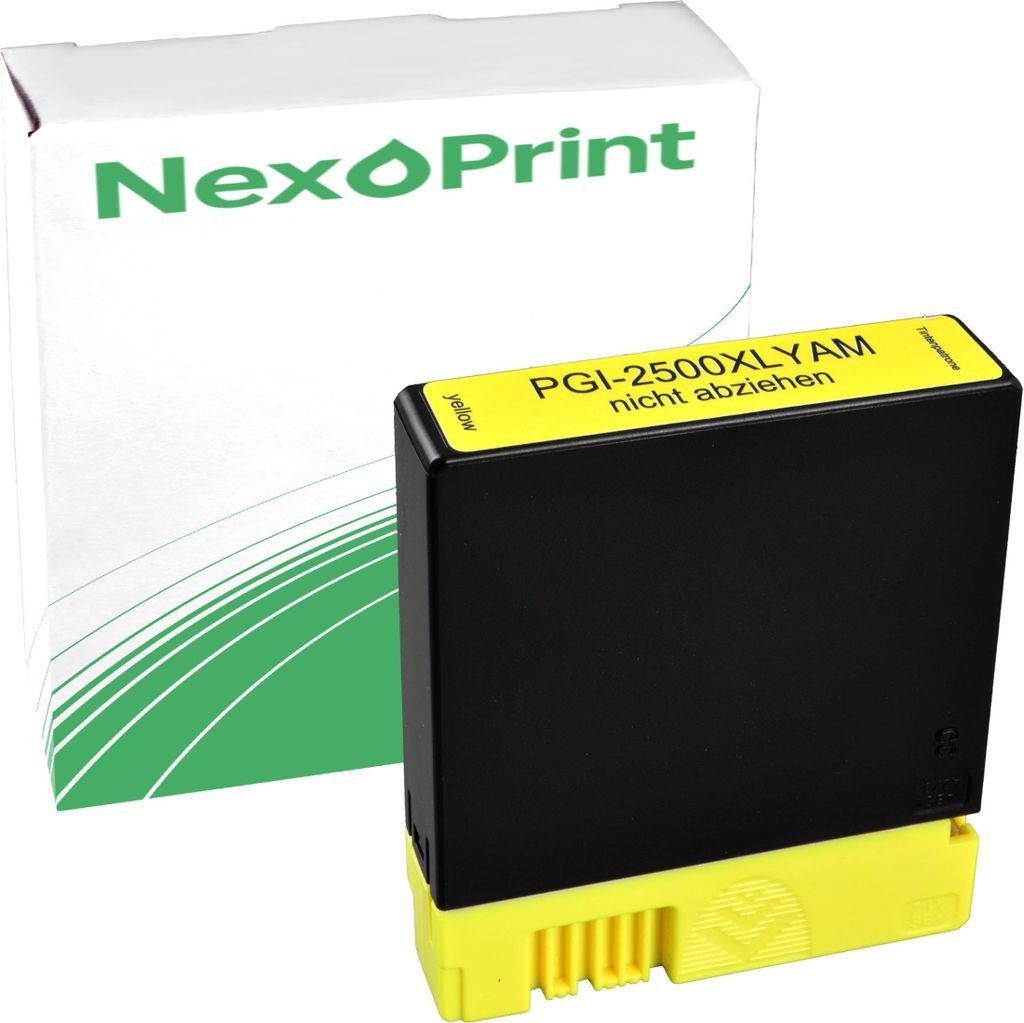 NexoPrint PGI-2500XLY yellow Druckerpatronen kompatibel zu Canon Maxify MB 5455 Maxify iB 4050 Maxify iB 4150 ca. 2300 Seiten