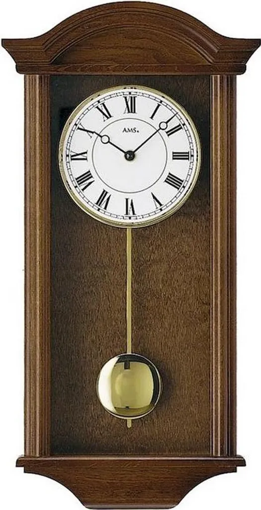 Horloge murale pour bureau et salon AMS 990/1 - Décoration sobre chic