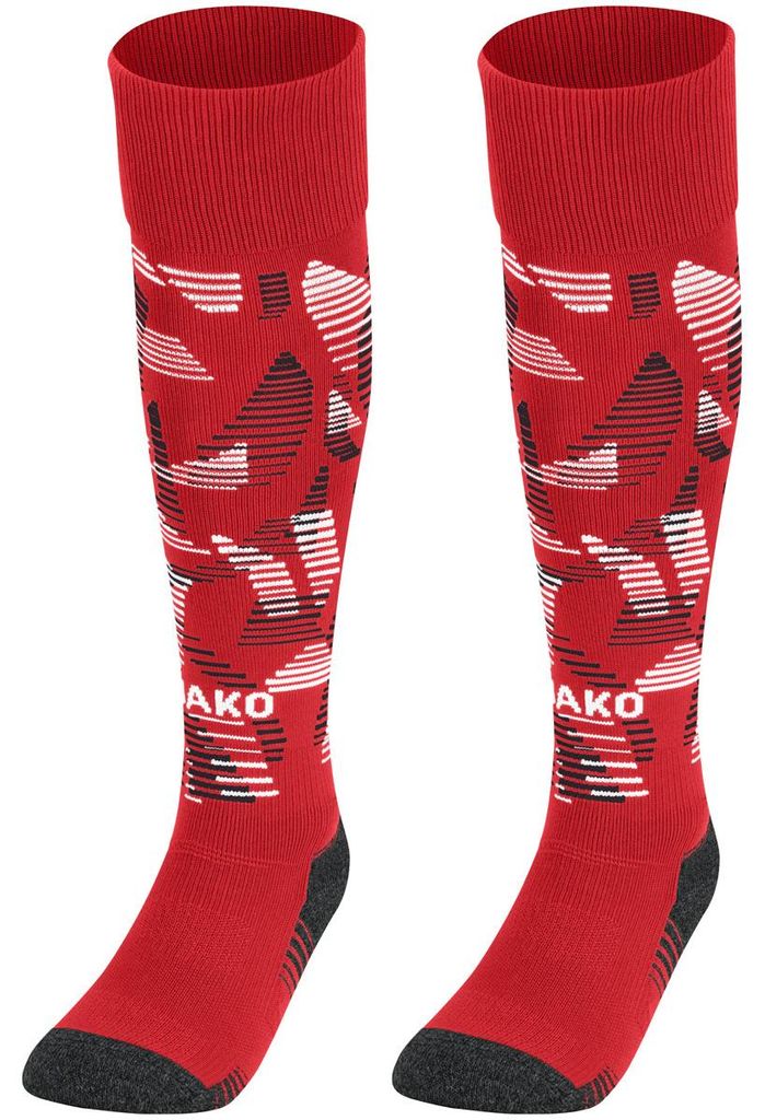 Jako Stutzenstrumpf Sonic - rot/schwarz/weiß, Größe:39-42