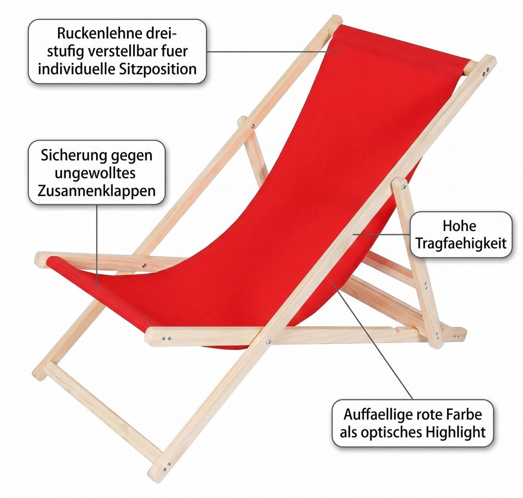 2er Set Adventuridge Strandstuhl – Klappbare Sonnenliege In Orange Für Camping & Garten