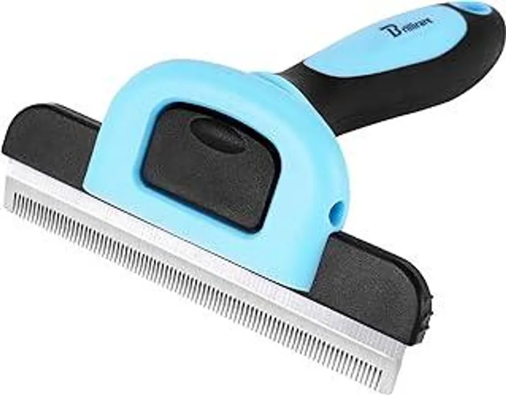 Spazzola per la cura del pelo degli animali domestici, spazzola per cani e gatti per districare il sottopelo, cura del cambio di pelo, effetto massaggiante e protezione del pelo esterno per cani di taglia grande e piccola, perfetta per la cura del pelo corto e lungo.