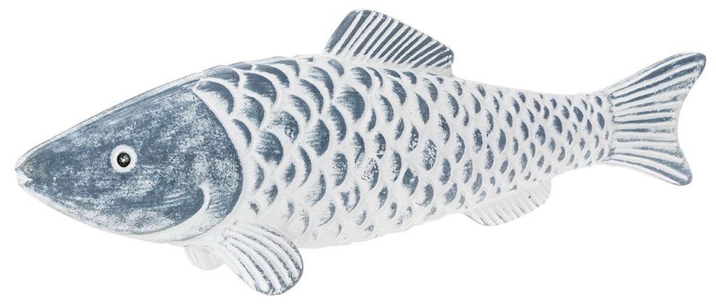 Maritime Fischfigur aus Holzmehl für stilvolle Deko-Ideen