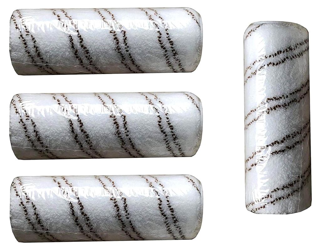4 Stück Polyamidrolle 18 cm für 2K-Epoxidharz/Polyurethan Bodenbeschichtung, Grundierung, Versiegelung und Top Coat