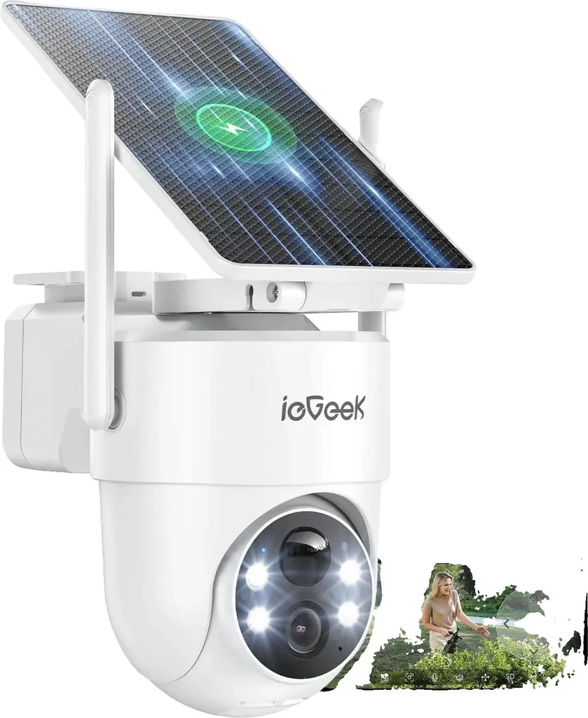 Telecamera Wi-Fi 360 Esterno Batteria 3MP: Sicurezza Totale a Colori