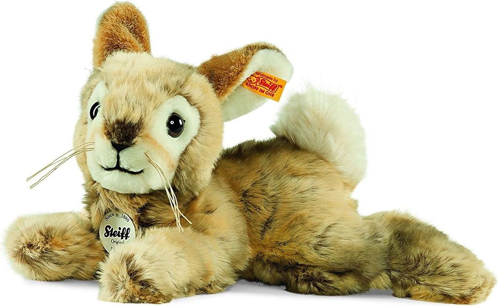 Steiff Dormili Hase 32 braun gefleckt liegend 080050
