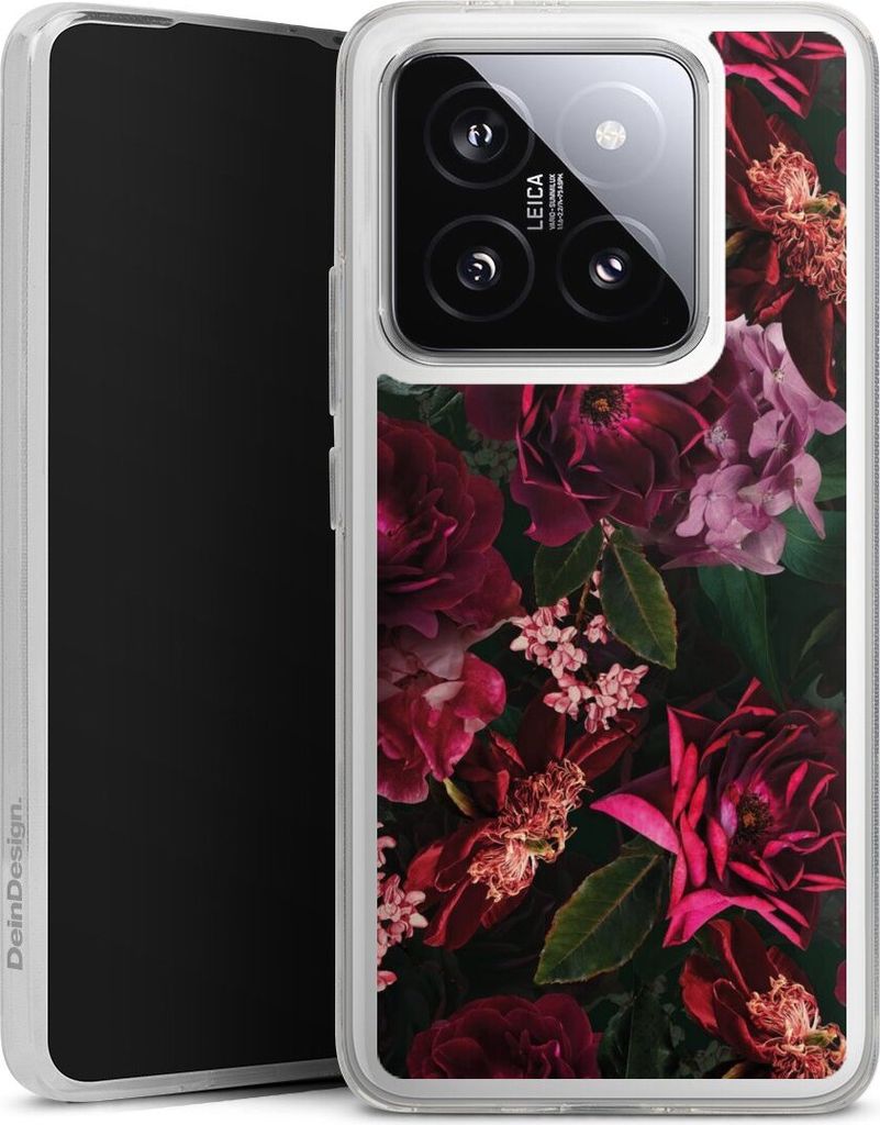 DeinDesign Handyhülle für Xiaomi 14T Pro Silikon Hülle Case Smartphone Schutzhülle Blumen Blüte Rose