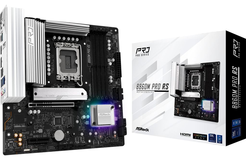 Asrock B860M Pro RS, Intel, LGA 1851 (Socket V1), Produktbild 