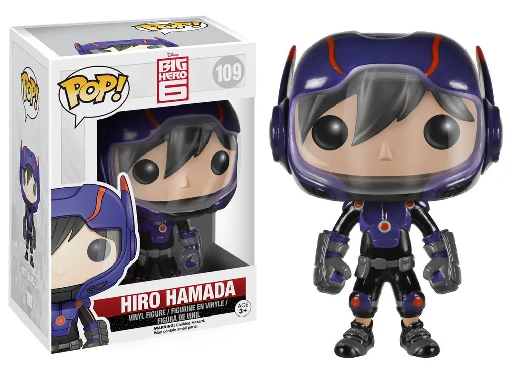 Cadeau Funko Pop Hiro Hamada Disney n°109 pour Fan de Big Hero 6