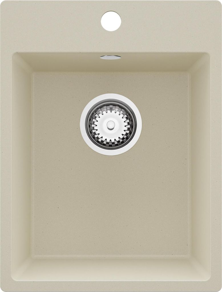 PRIMAGRAN Spülbecken Beige 38x50cm, Granitspüle 1 Becken + Produktbild 
