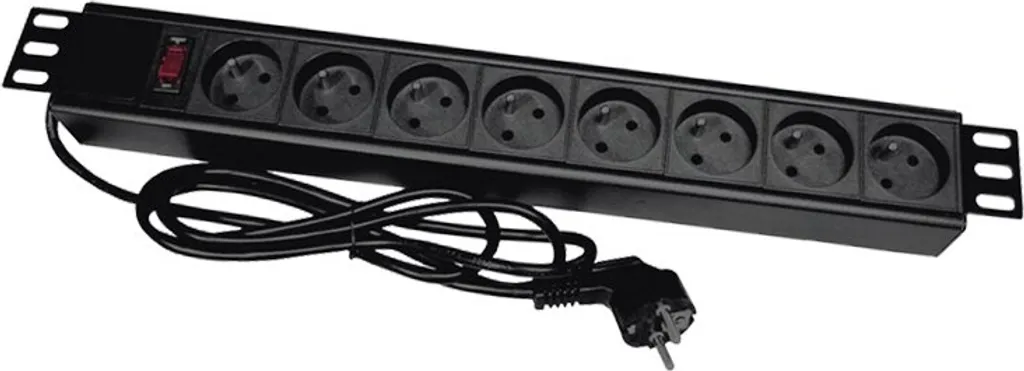 Multipresa Multiposizione Alantec PZ081U3M 8 Outlets 3m Nero Ufficio