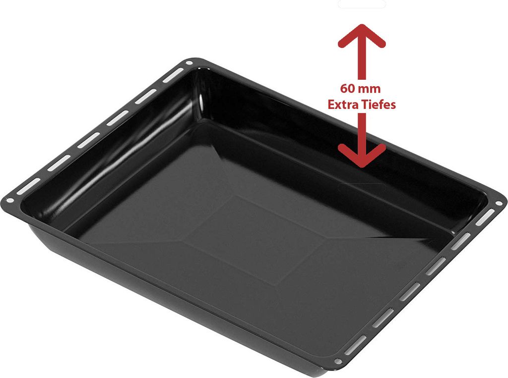 ICQN Backblech 45.5 x 37.5 x 6 cm, Extra Tiefe Emaillierte Produktbild 