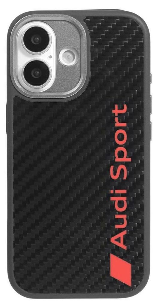 Audi R8 Carbon Fiber Apple iPhone 17 MagSafe Hülle Schwarz