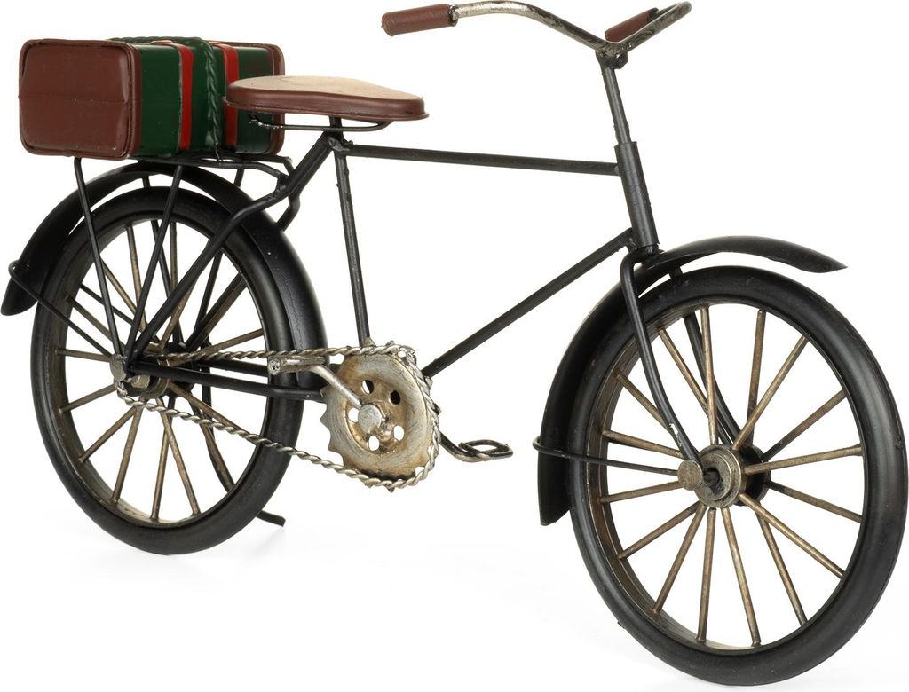 8BL-17986 Blech-Fahrrad mit Koffer schwarz Productafbeelding 