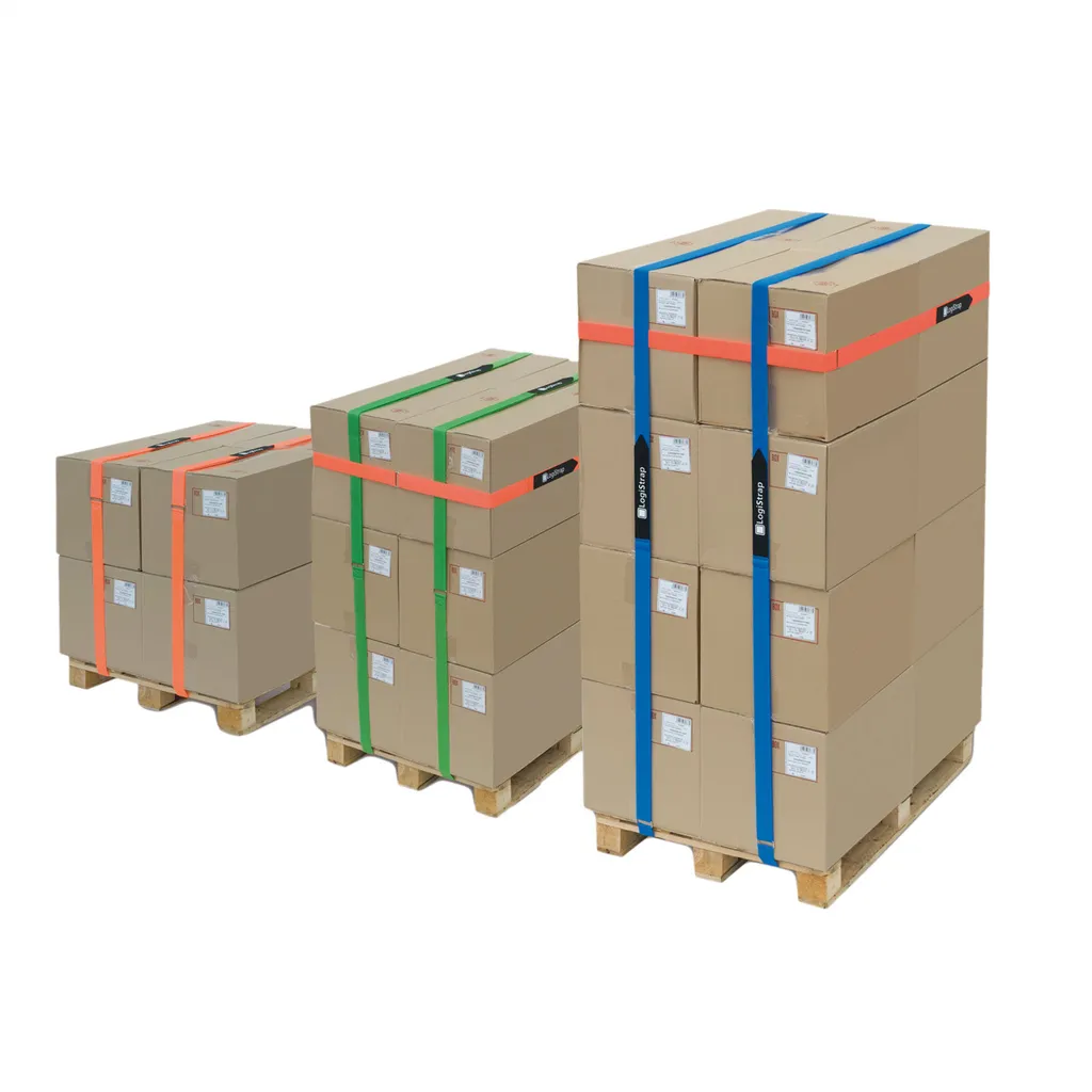 Sangle de fixation réutilisable Velcro® Jaune pour palettes et colis - 4