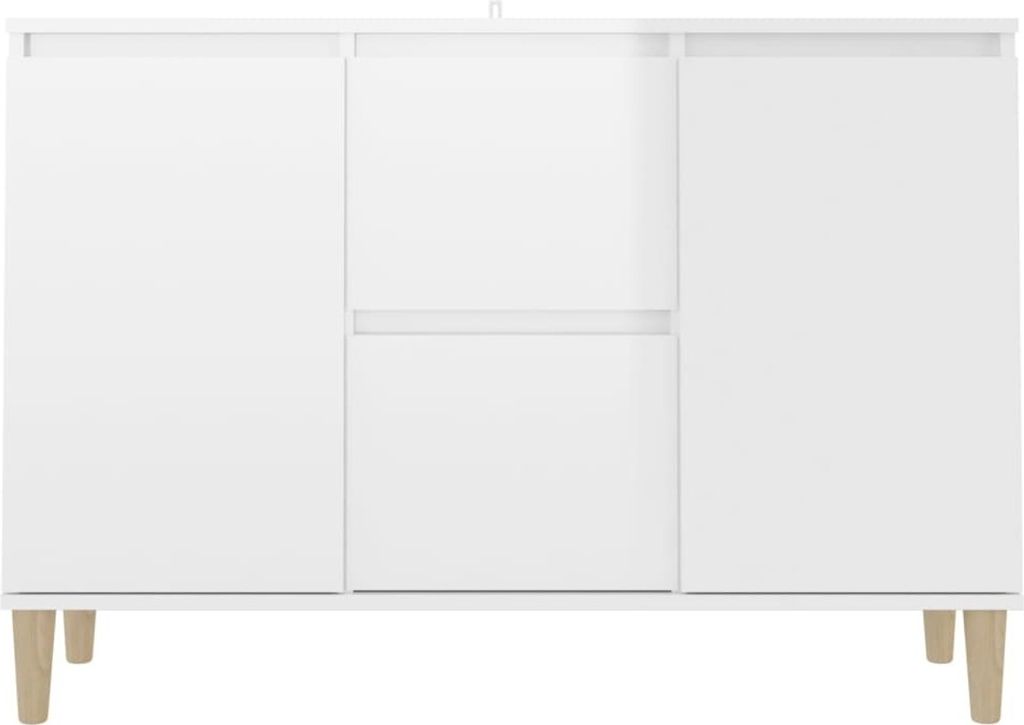 Kredens biały wysoki połysk 103,5x35x70 cm materiał Zdjęcie produktu 5