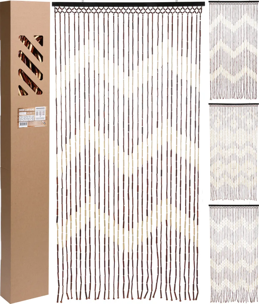 Rideau Porte Bambou Décoration Naturelle - Home & Styling - Lattes 90x200
