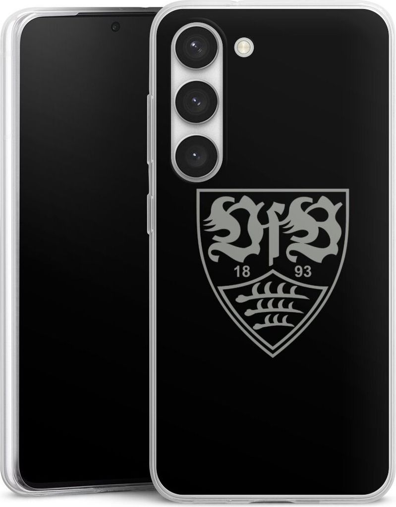 DeinDesign Slim Hülle für Samsung Galaxy S23 Silikon Case Ultra Dünn Handyhülle Logo Offizielles Lizenzprodukt VfB Stuttgart
