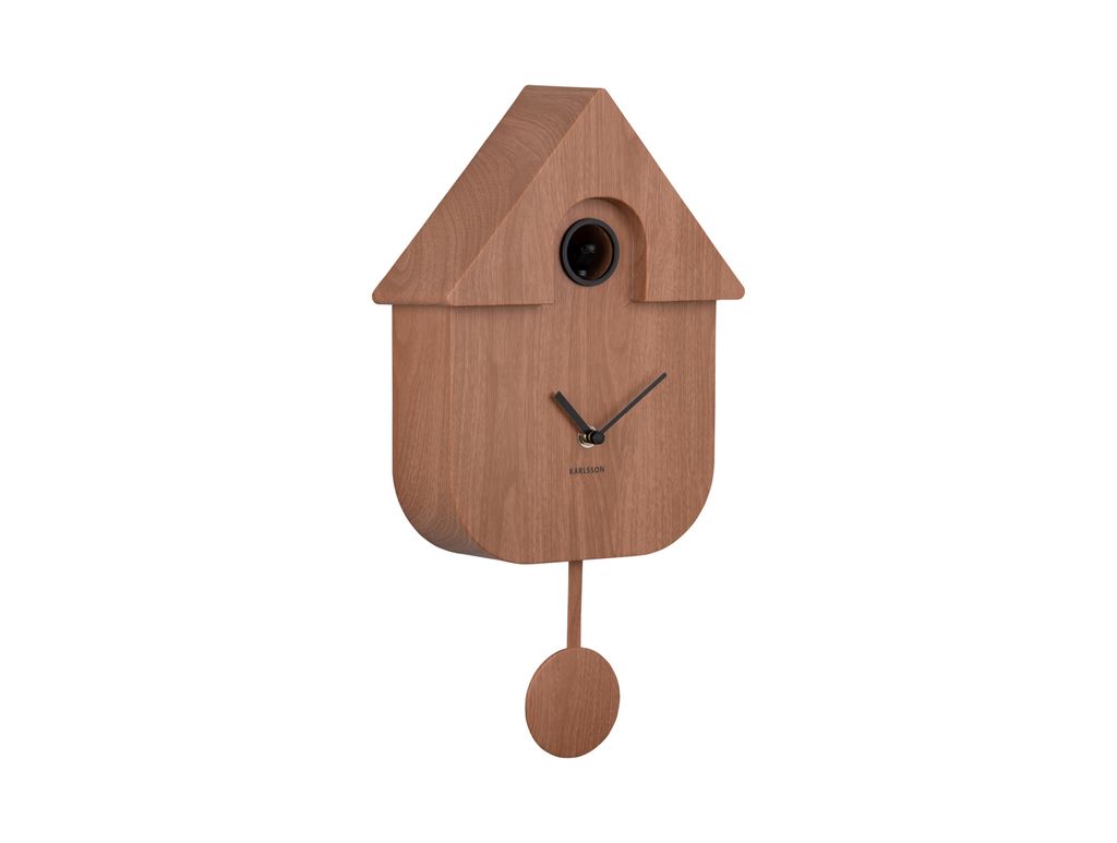Karlsson - Kuckucksuhr Modern Cuckoo - Braun - 8.5x21.5x41cm