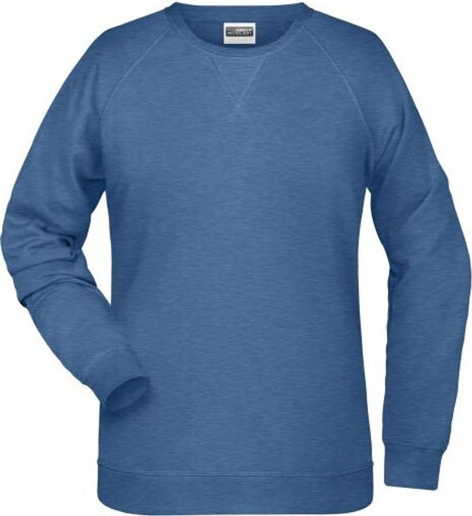 Klassisches Sweatshirt mit Raglanärmeln light-denim-melange, Gr. XXL
