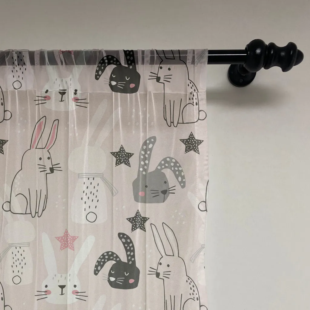 Tappezzeria Parete Coniglio Nursery 160x274 - ABAKUHAUS Seta Raso - 2