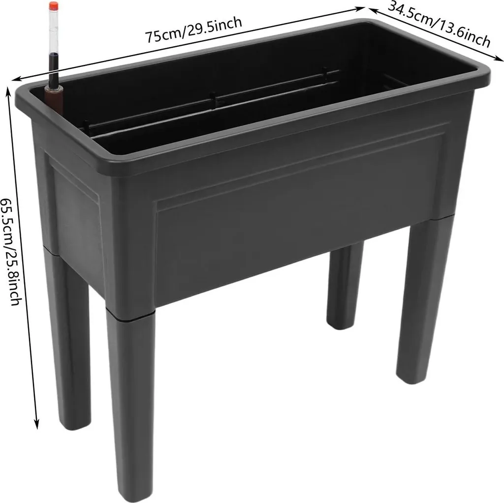 Jardinière rectangulaire pour balcon et terrasse lot de 2 bacs extérieurs - 6