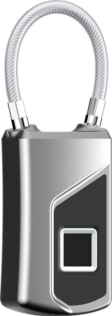 Intelligentes Fingerabdruck-Vorhängeschloss, speichert bis zu 10 Fingerabdrücke, Dauerbetrieb, geeignet als Koffer-, Rucksack- und Schließfachsc...