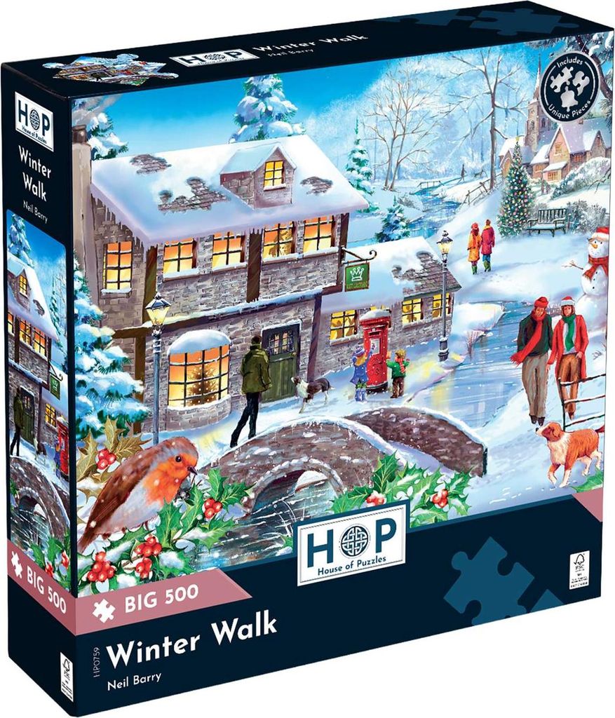 Winterspaziergang – Großes 500-Teile-Puzzle