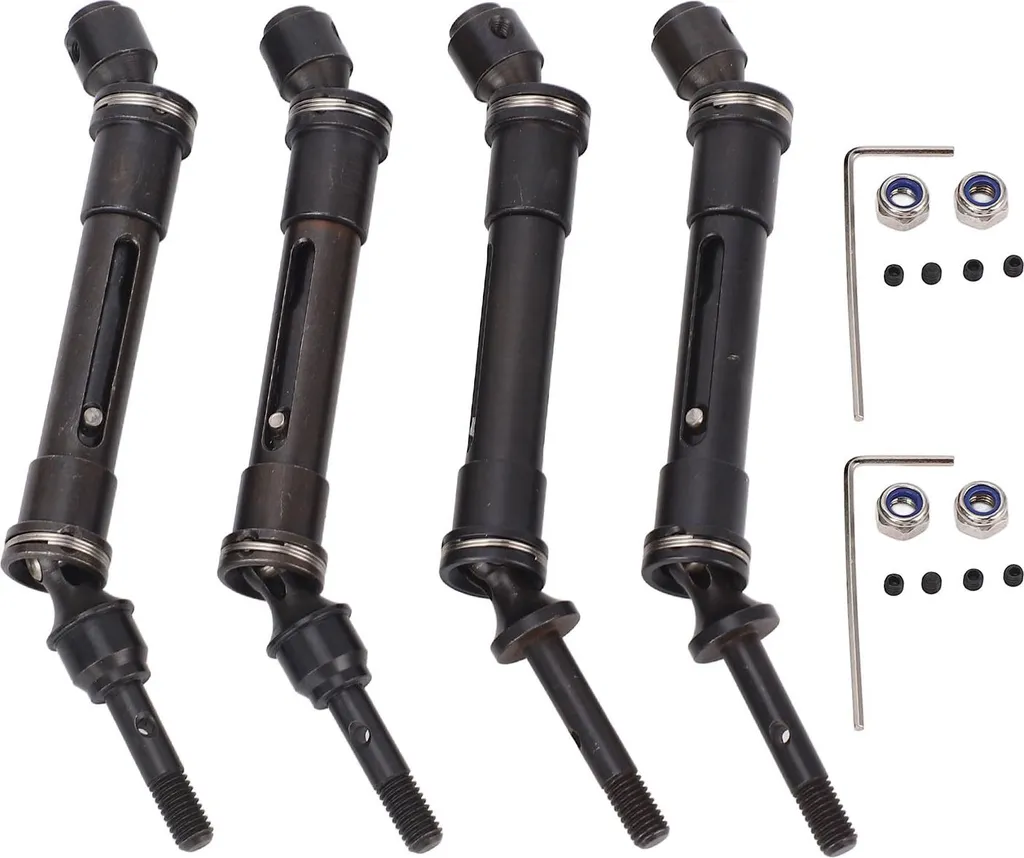 Arbre de transmission RC en acier inoxydable avant arrière avec CVD 1/10