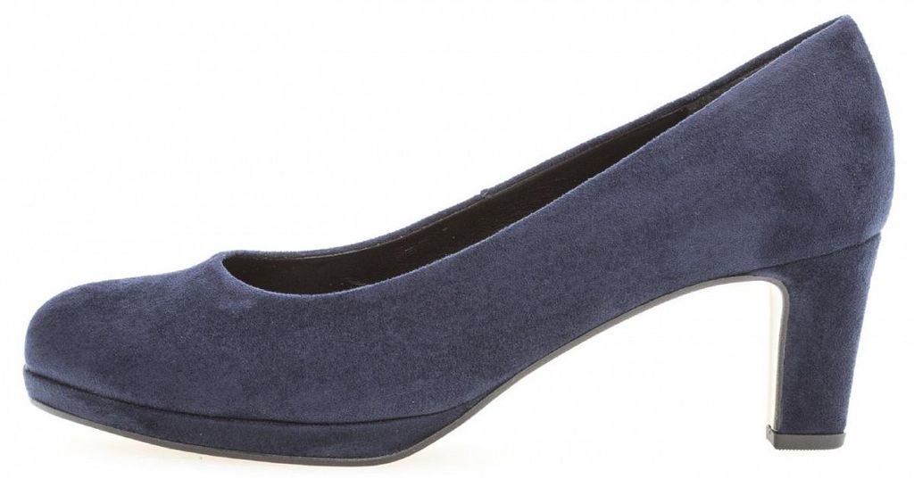 Gabor Damen Pumps, Trotteur bequem blau Gr. 5