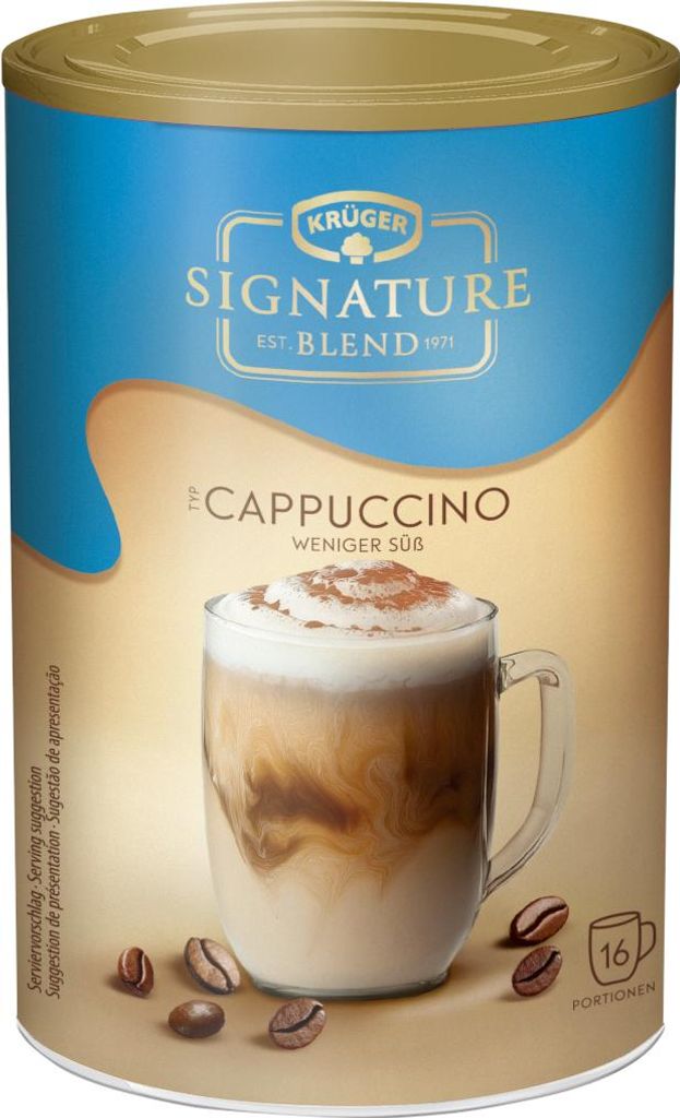 Krüger Signature Blend Typ Cappuccino weniger süß Getränkepulver 200g