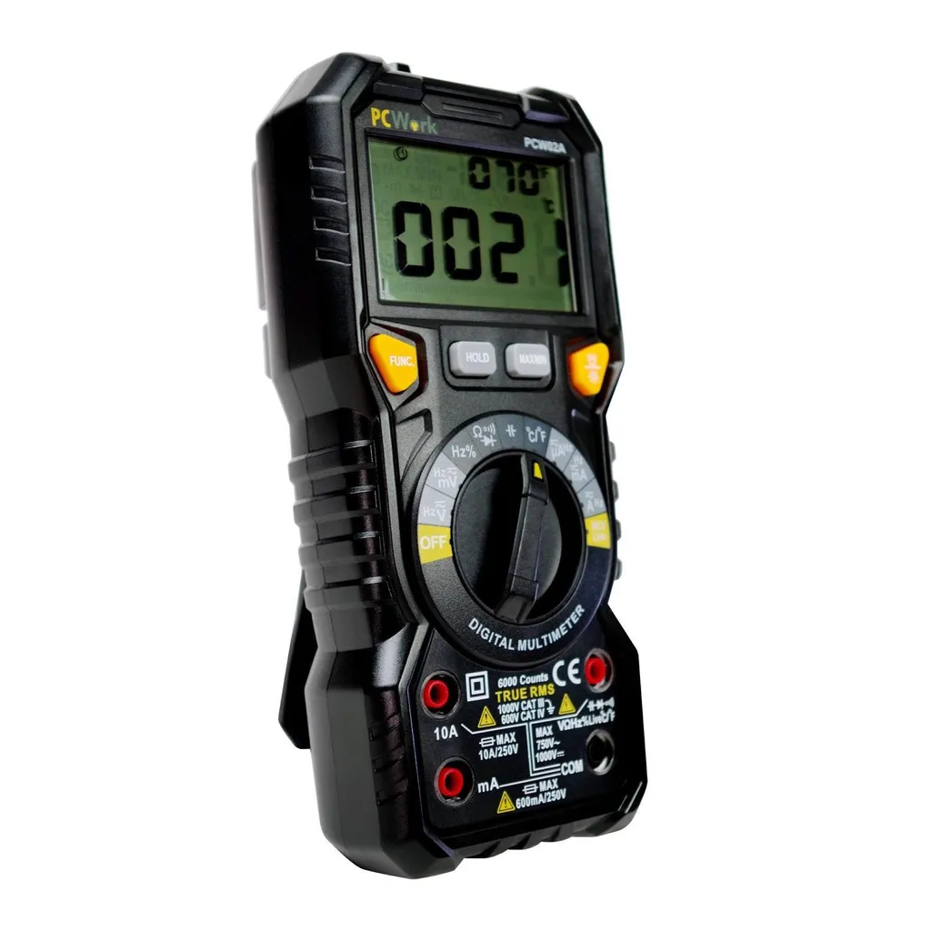 Multimètre numérique PCWork PCW02A testeur électrique professionnel TRMS