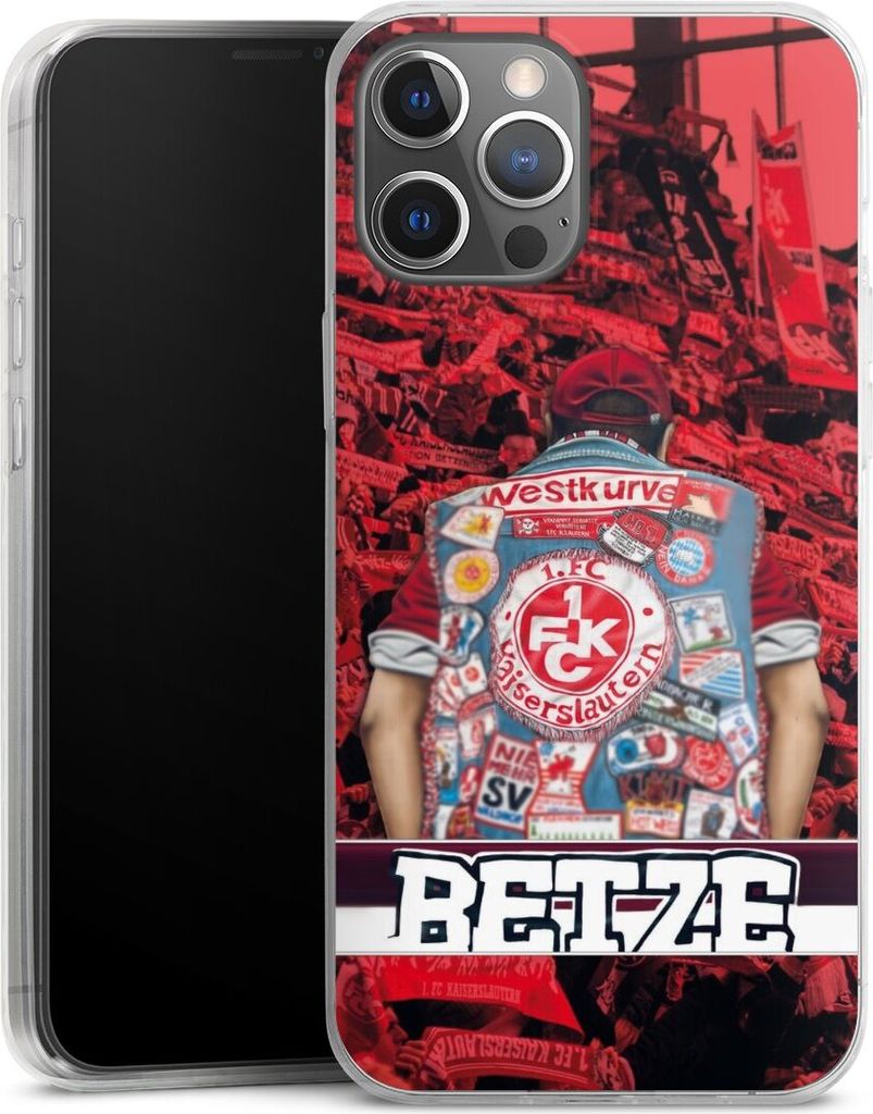 DeinDesign Slim Hülle für Apple iPhone 12 Pro Max Silikon Case Ultra Dünn Handyhülle 1. FC Kaiserslautern 1. FCK Offizielles Lizenzprodukt