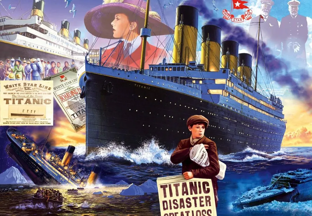 Puzzle coloré Titanic Bluebird - 1000 pièces haute définition durable