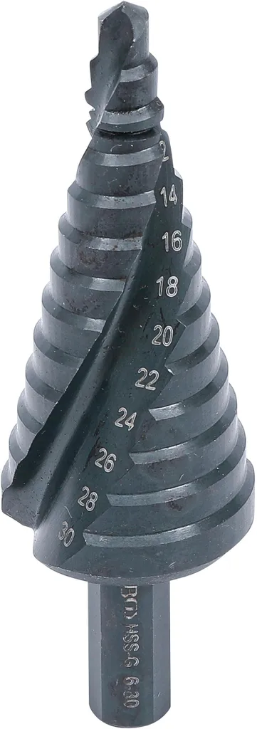 Foret étagé 6-30 mm BGS 1945-1 idéal pour électricité et plomberie