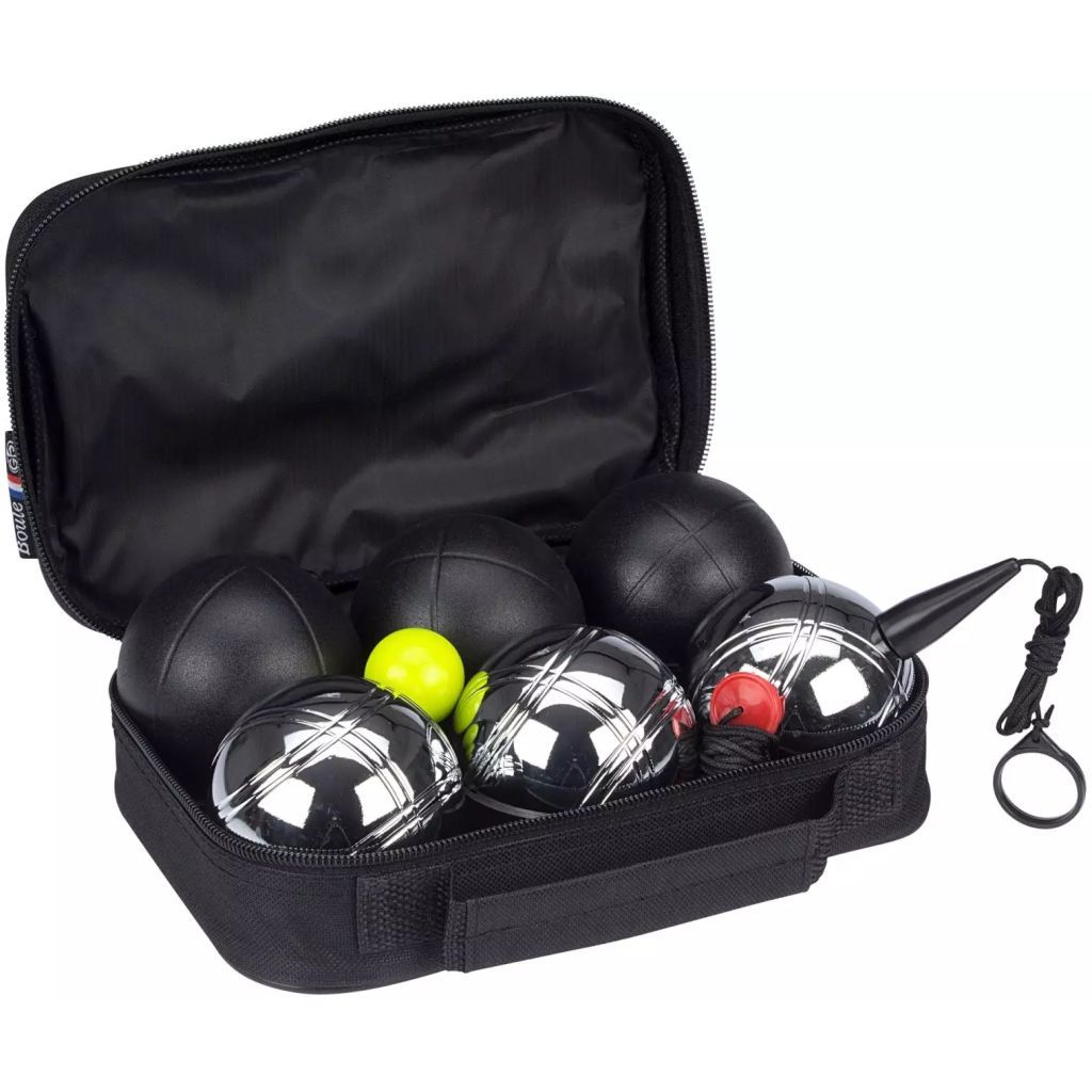 Get & Go Spiel Boule-Set Luxe 6 Kugeln Schwarz und Silbern 52JT-ZIZ-Uni