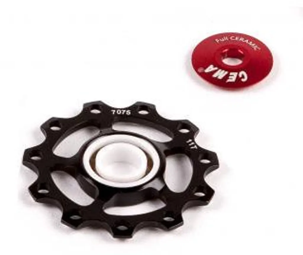Galets de Dérailleur Arrière 10 11 Vitesses Alu 12-14T Cema RVS Noir