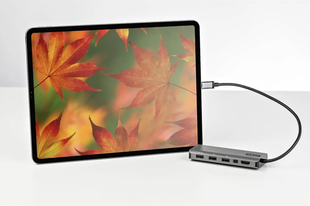 Mini Docking Station StarTech USB-C a HDMI/MiniDP 4K 60Hz 100W PD - 9