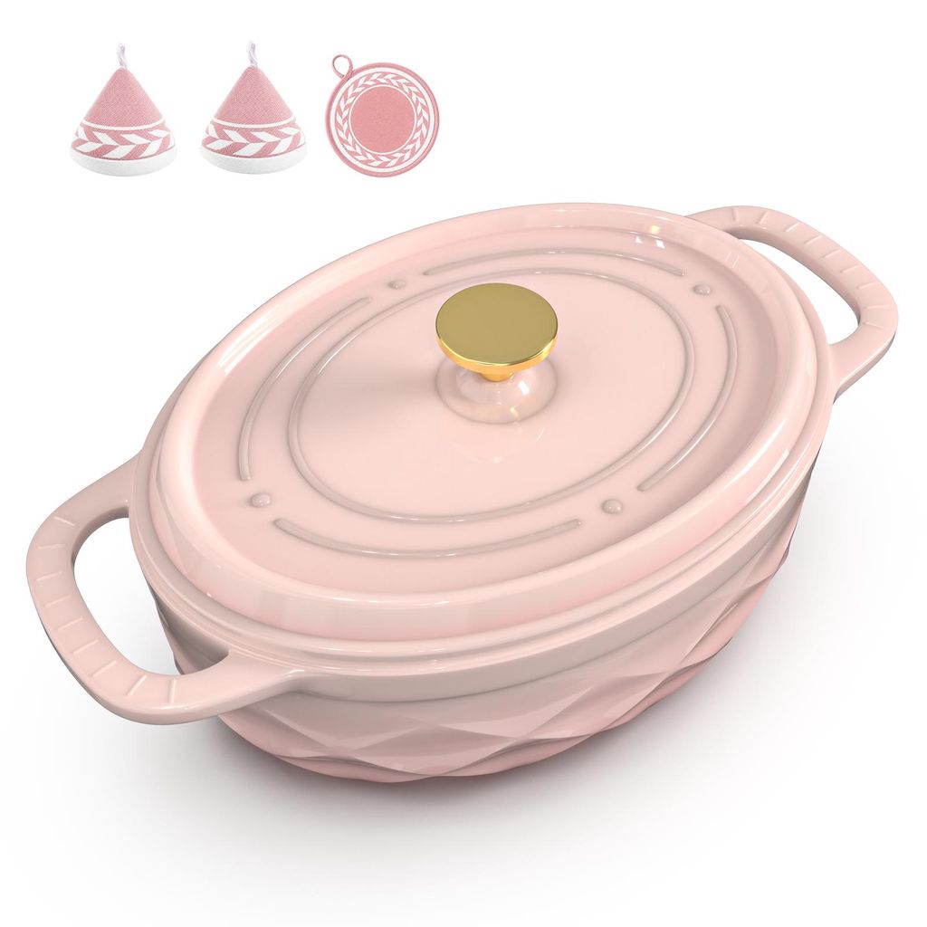 Casserole en fonte (7,1 litres), forme ovale, incluant des Image du produit 