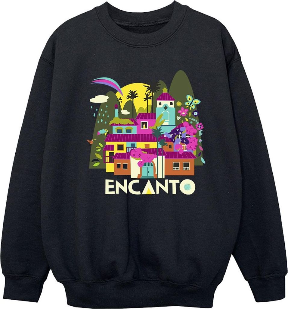 Disney - "Encanto Many Houses" Sweatshirt für Mädchen BI16703 (116) (Schwarz)