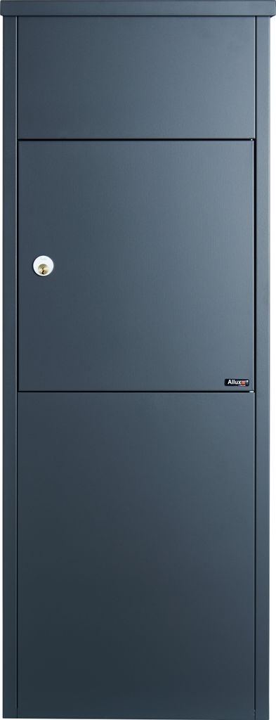Allux 600 Paketbriefkasten in anthrazit, Entnahme vorne
