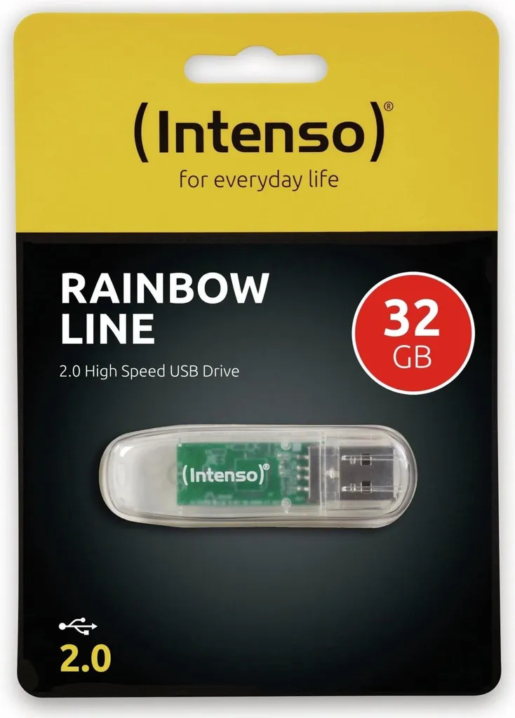 Intenso USB-Stick 32GB 2.0 Linea Arcobaleno trasparente - 10