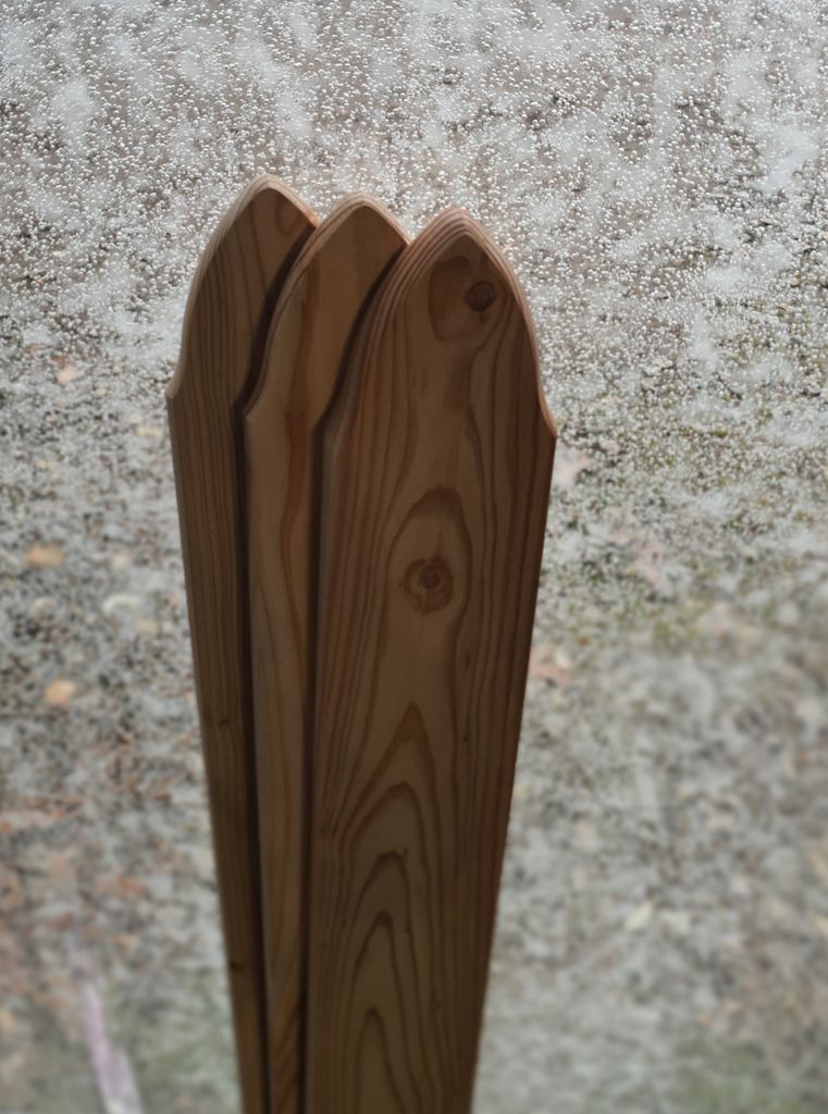 Zaunlatte 9x2x150cm Sibirische Lärche Muster E