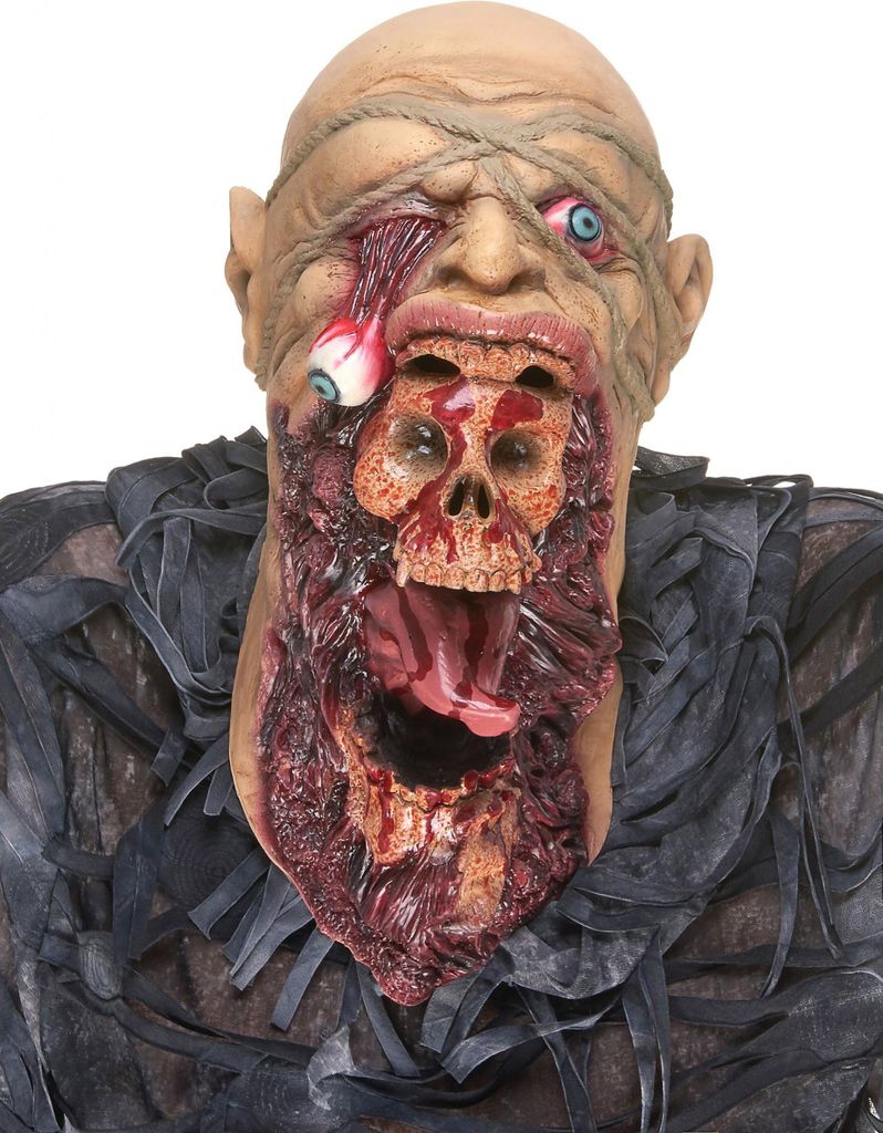 Masque de zombie dévorant avec partie de Image du produit 