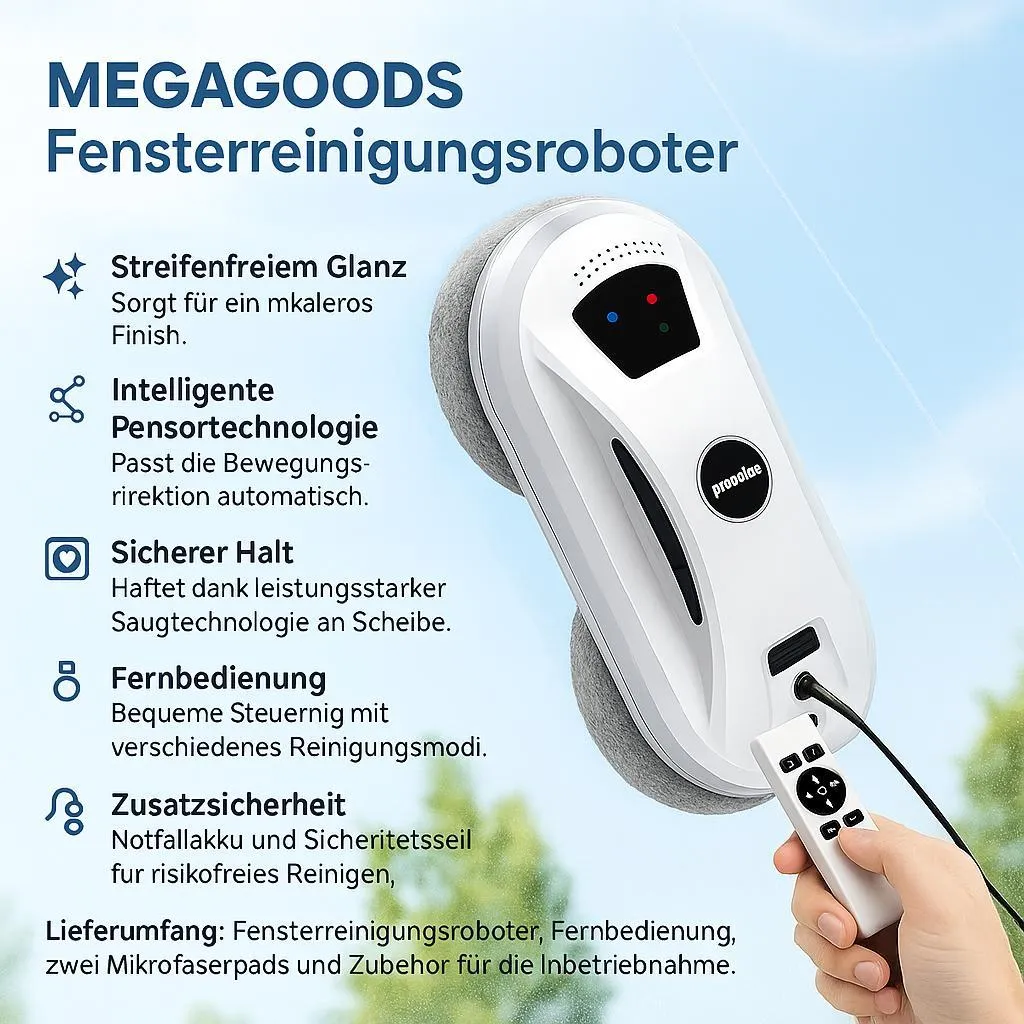 Robot aspirateur laveur de vitres avec télécommande - Modèle intelligent - 2