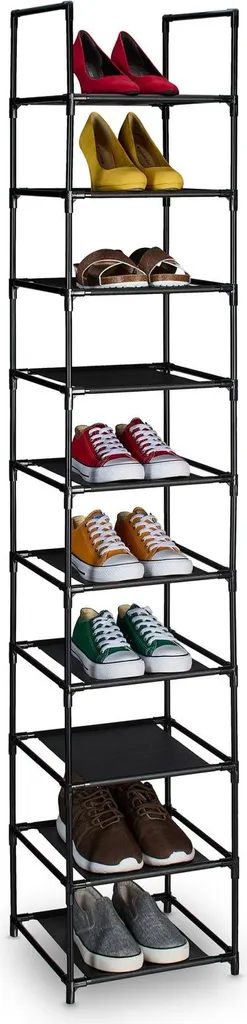 Étagère à chaussures étroite modulable - Structure en Acier Inoxydable