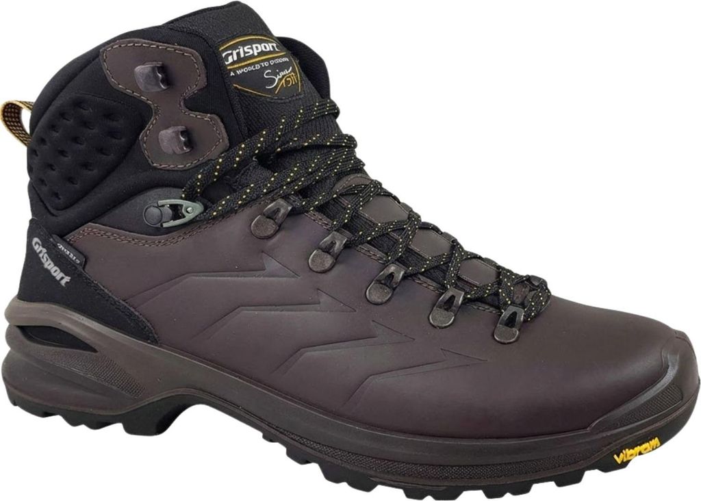 Grisport Damen Vibram Trekkingstiefel Leder hoch braun 41